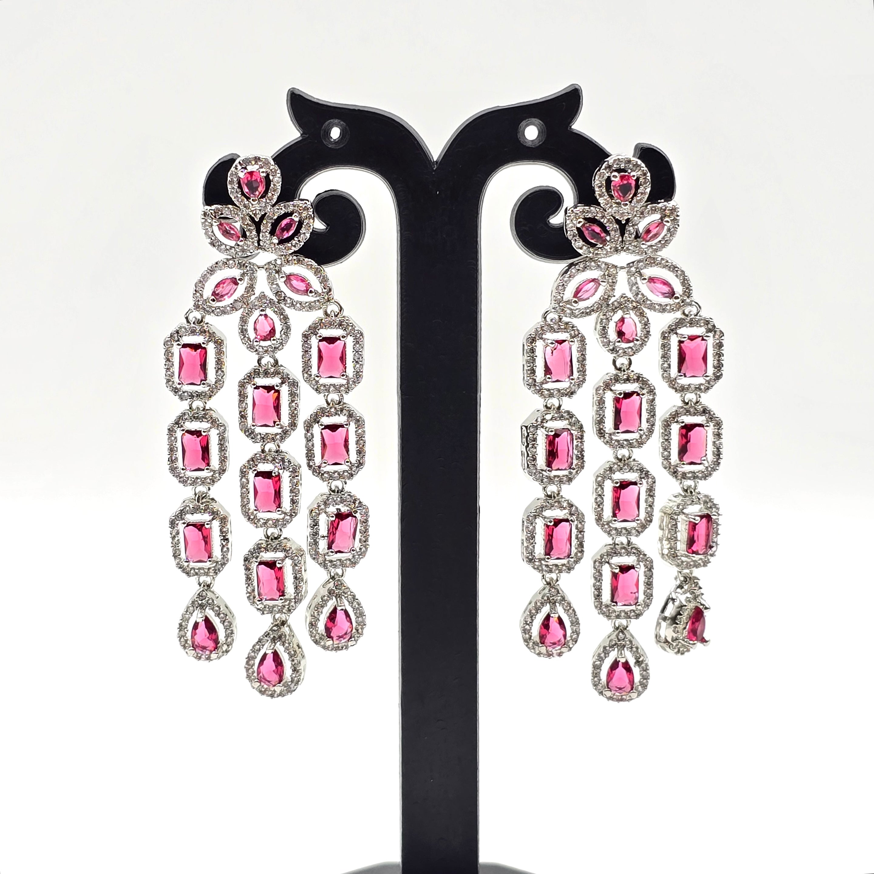 Ruby Cascade Danglers