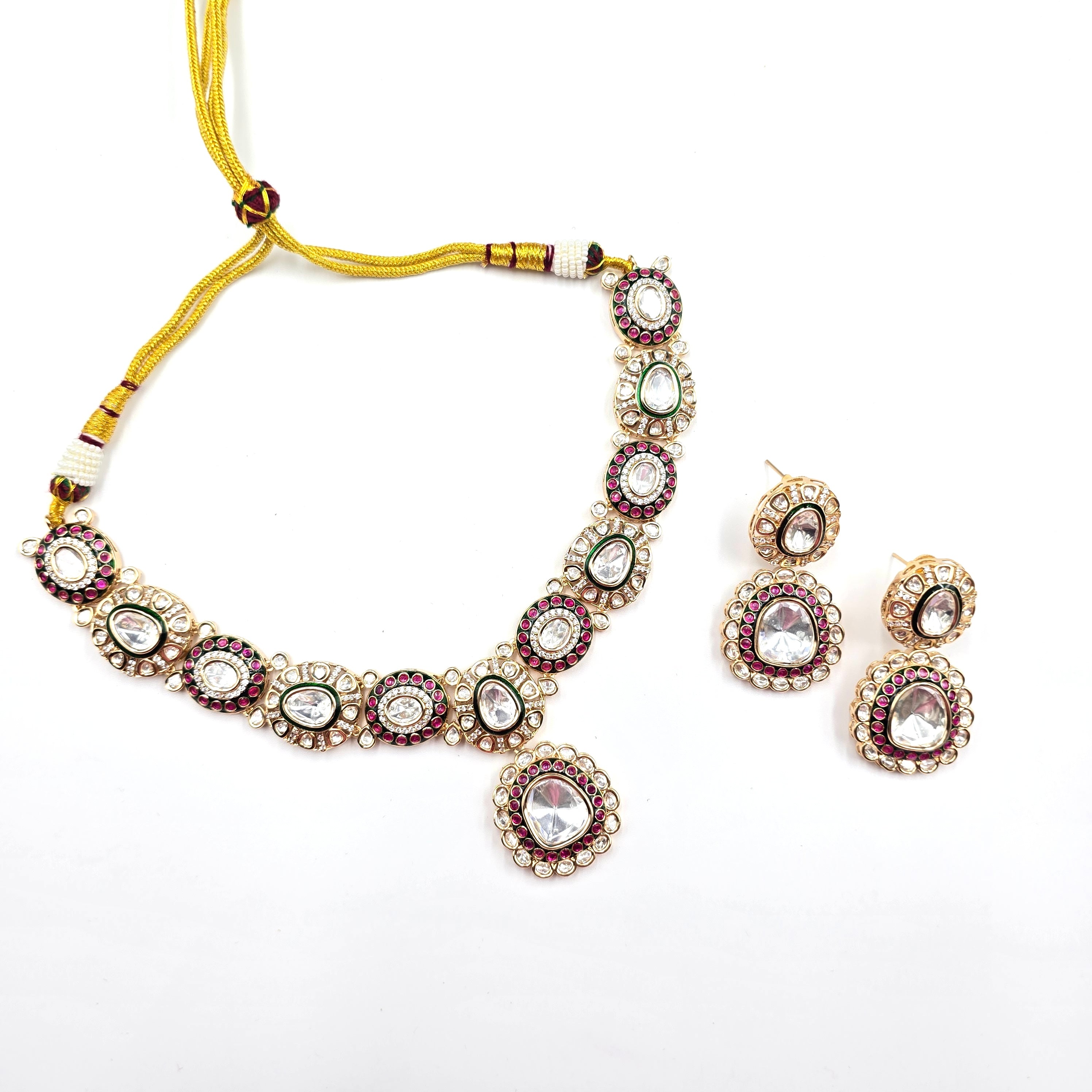Zarqa Ruby Necklace Set