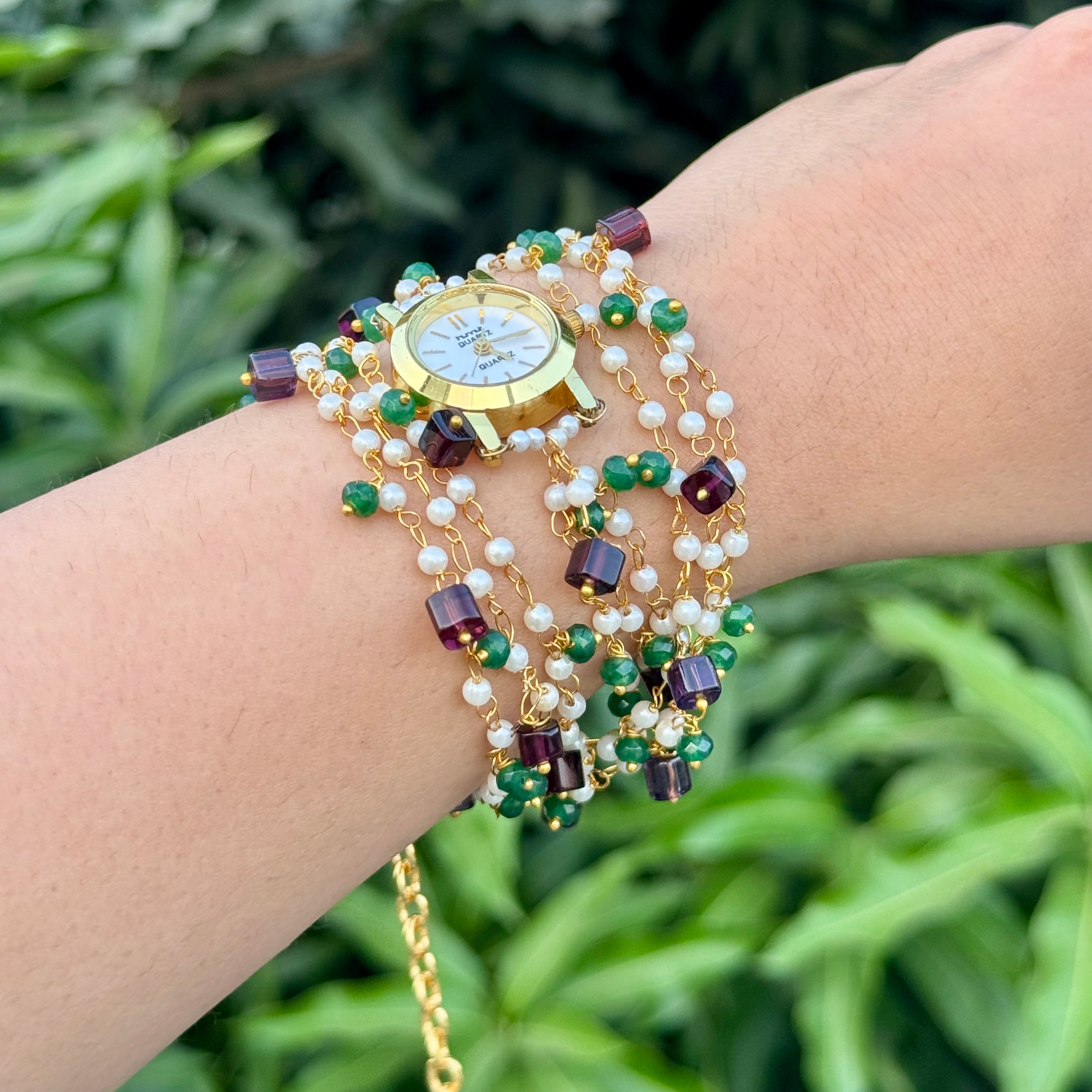 Two-way Wrap Around Watch - Purple