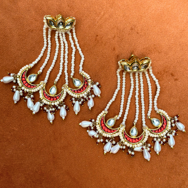 Pearl Elegance Chandbali Earrings