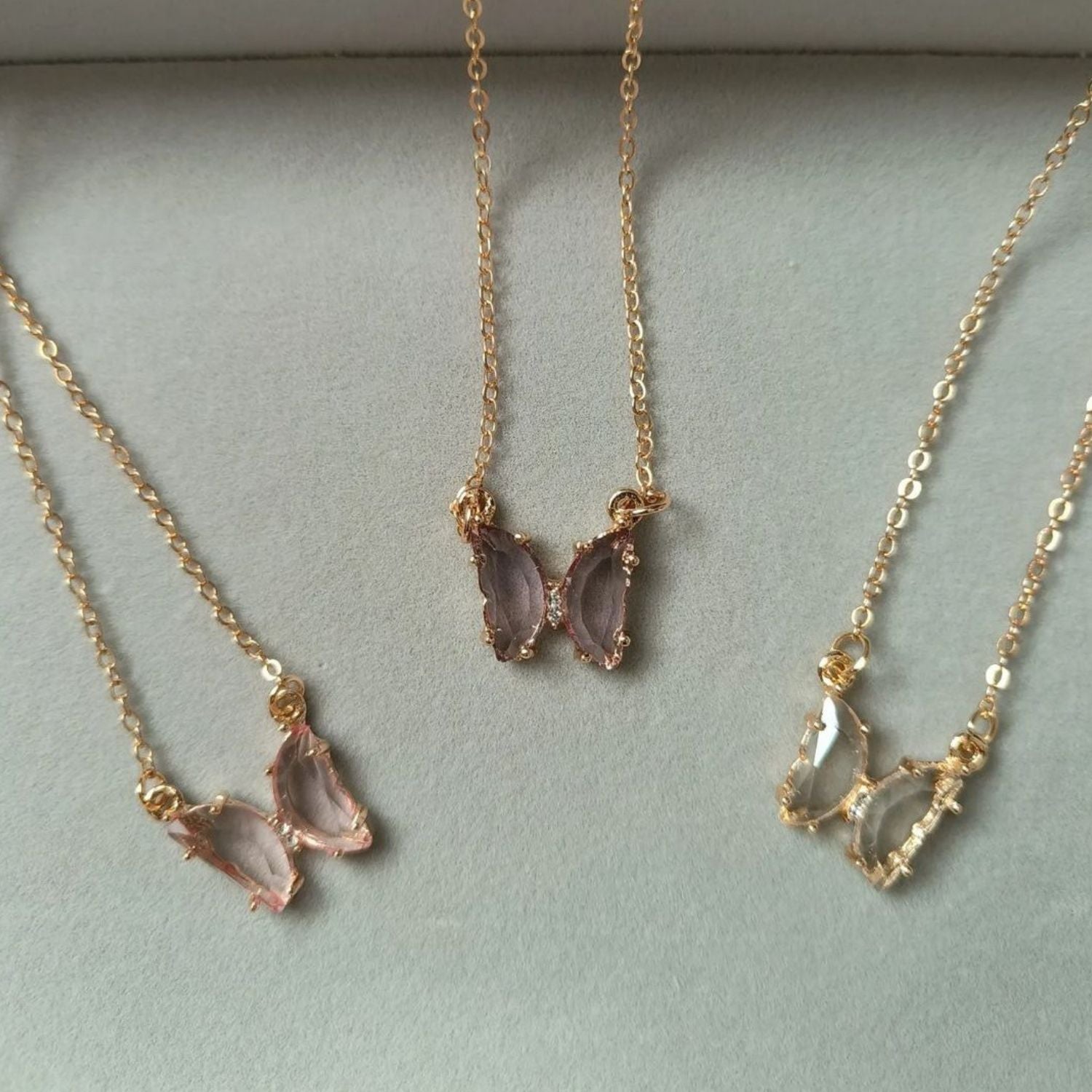 Crystal Butterfly Necklace