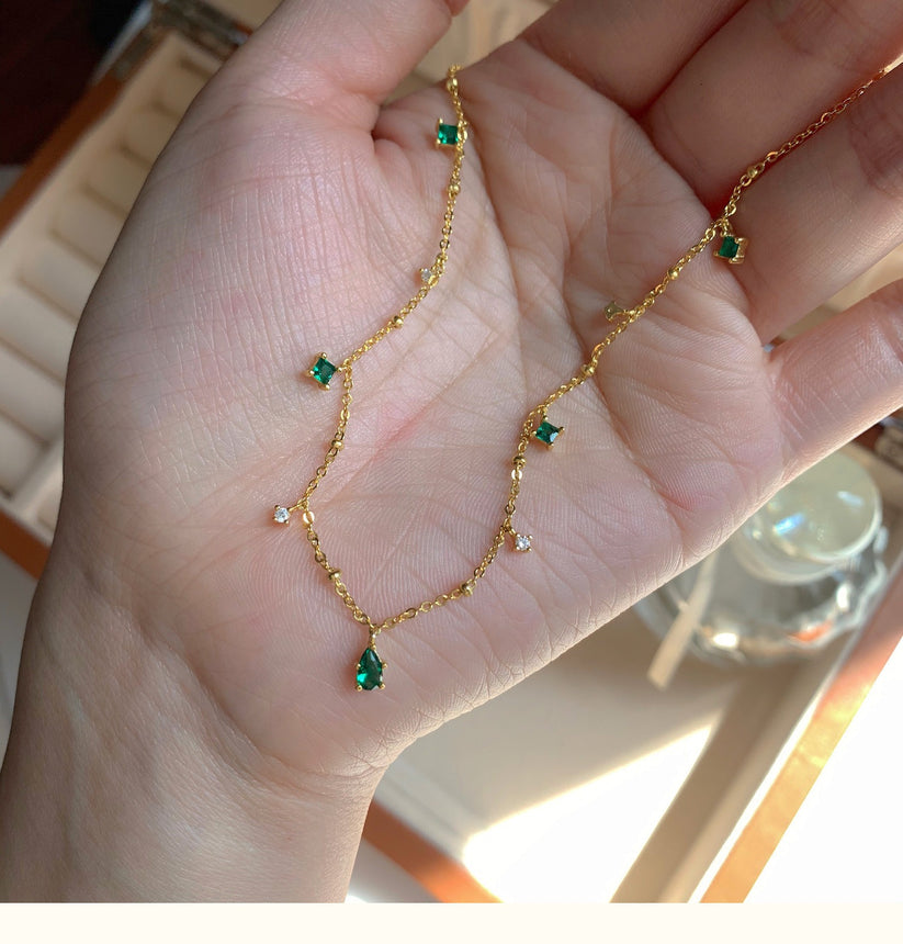 Green Emerald Necklace