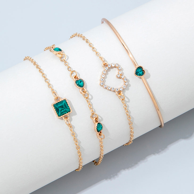 Emerald Bracelets Stack