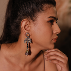 Vanika Earrings - Purple