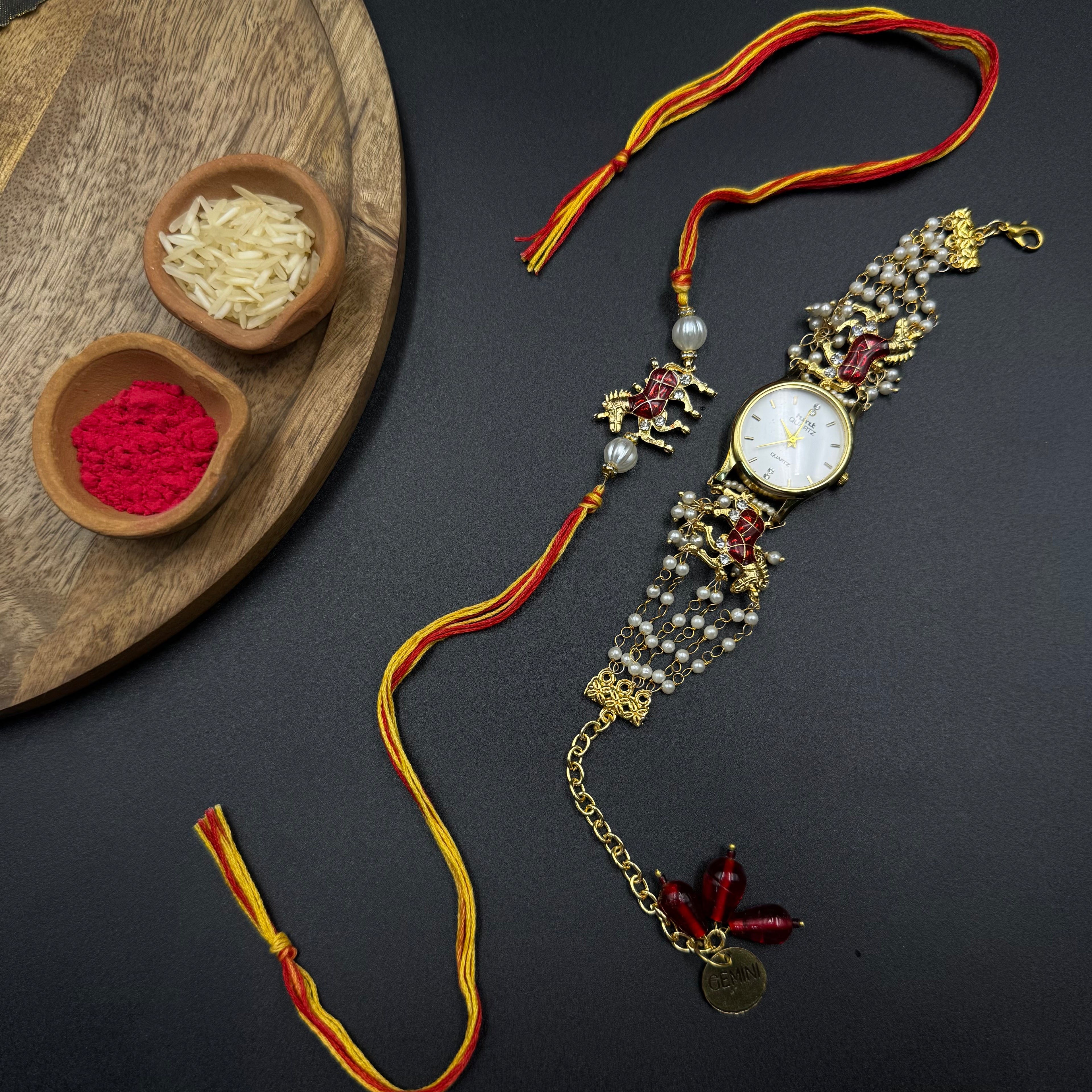 Tejas Watch and Rakhi Combo