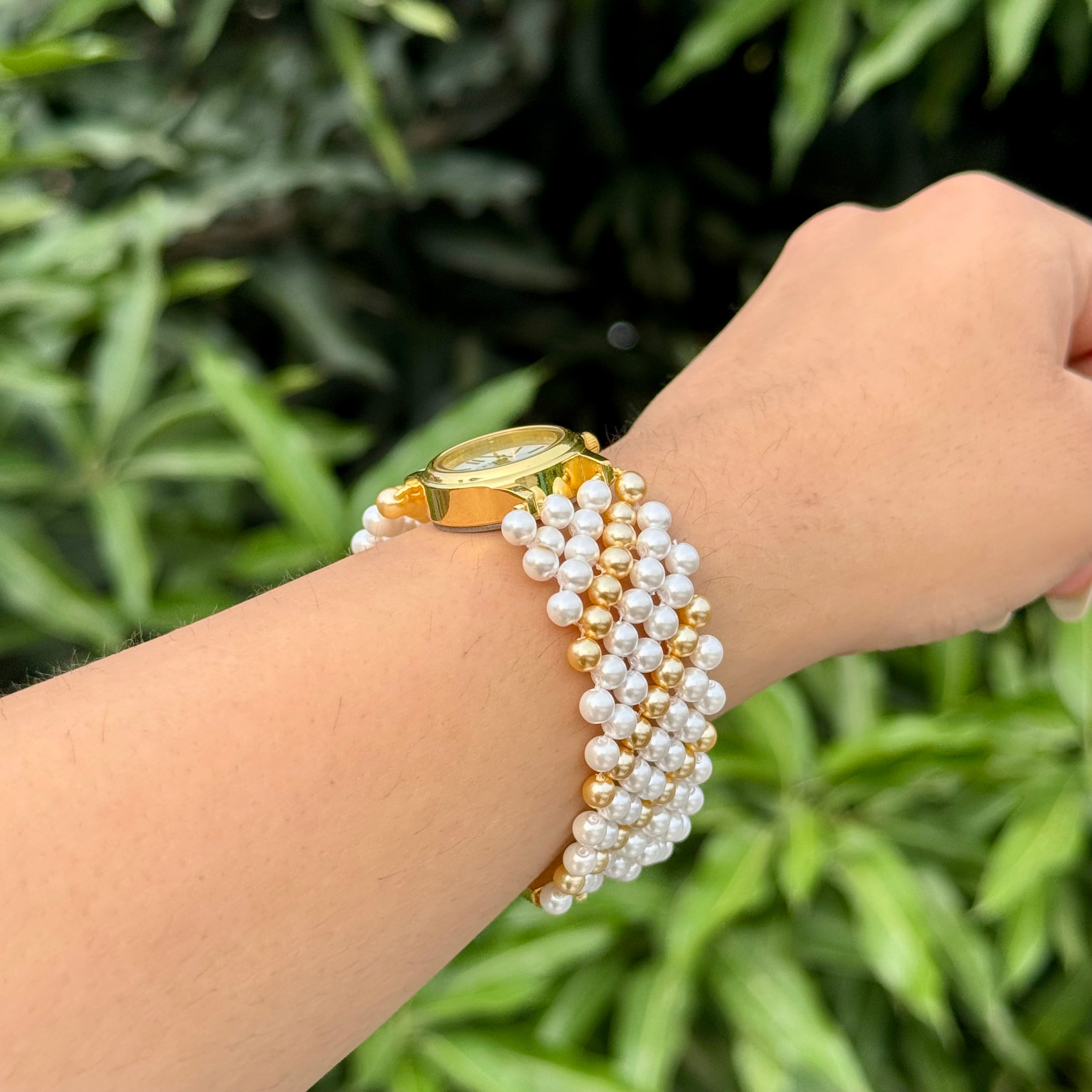 Pearls Beaded Watch