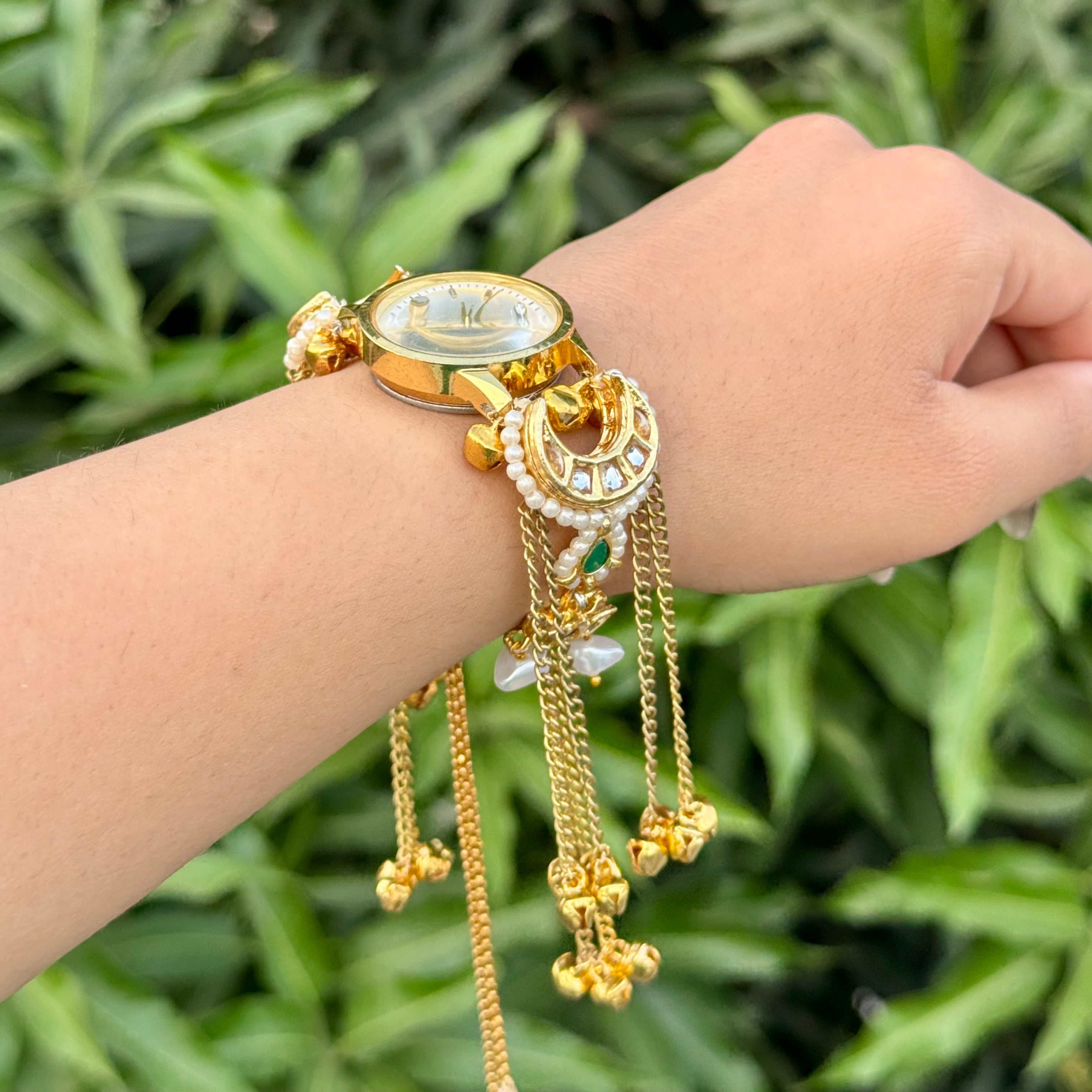 Chaand Kundan Kashmiri Watch