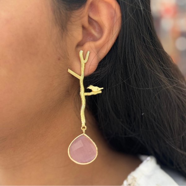 Bird on Tree Danglers