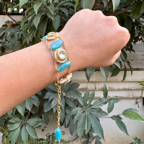 Studded Kundan Bracelet