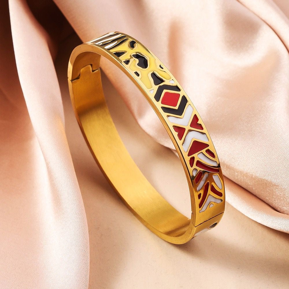 Enamel Statement Bracelet