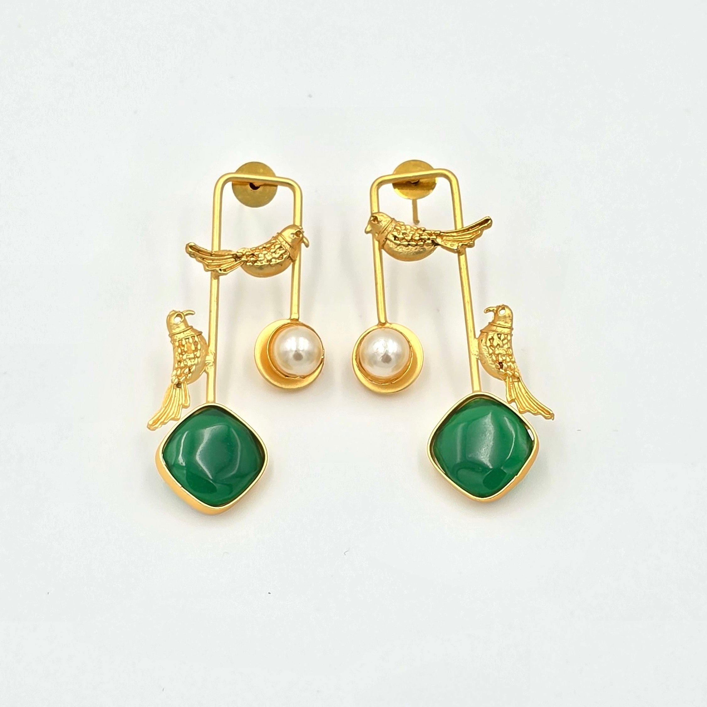 Statement Danglers with Bird