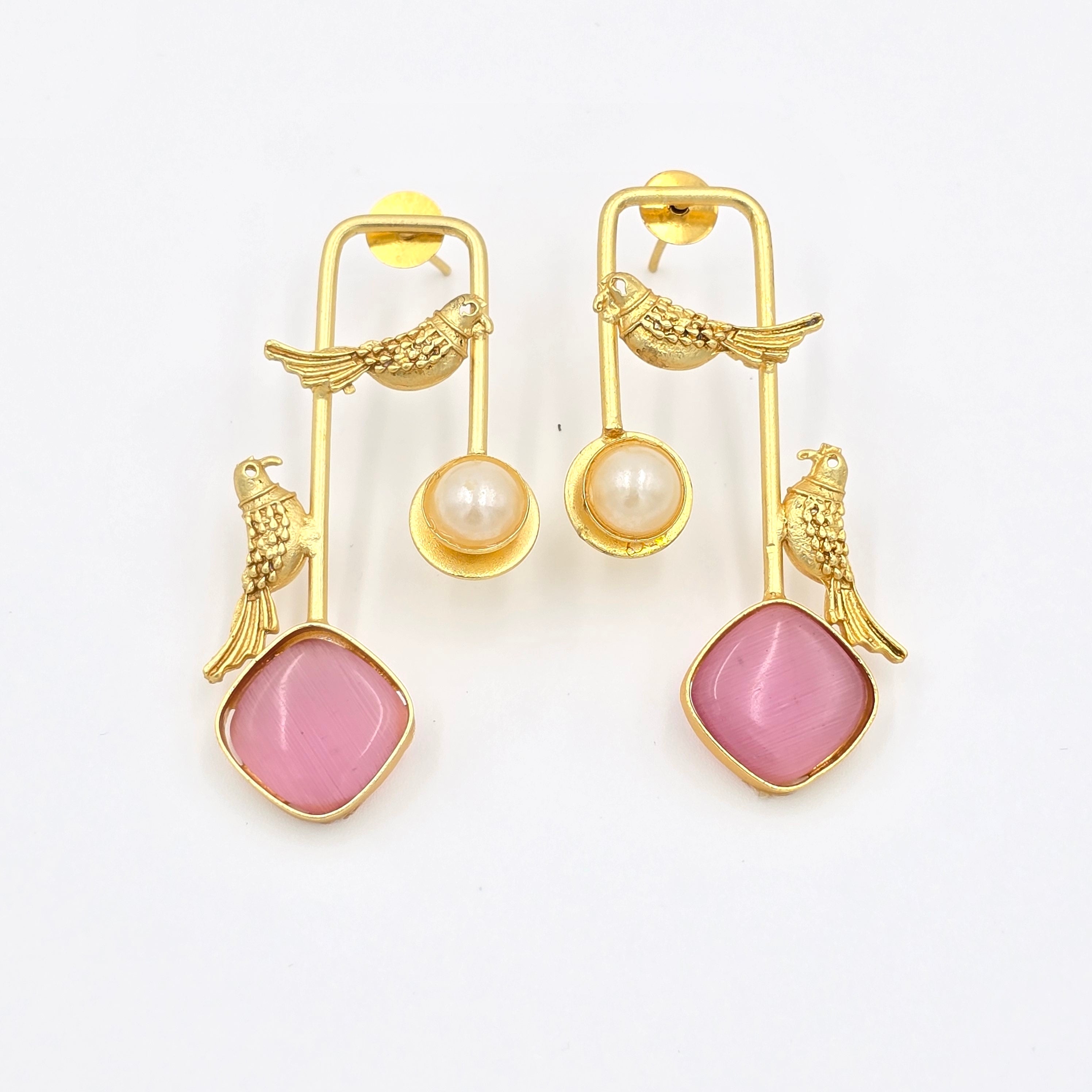 Statement Danglers with Bird