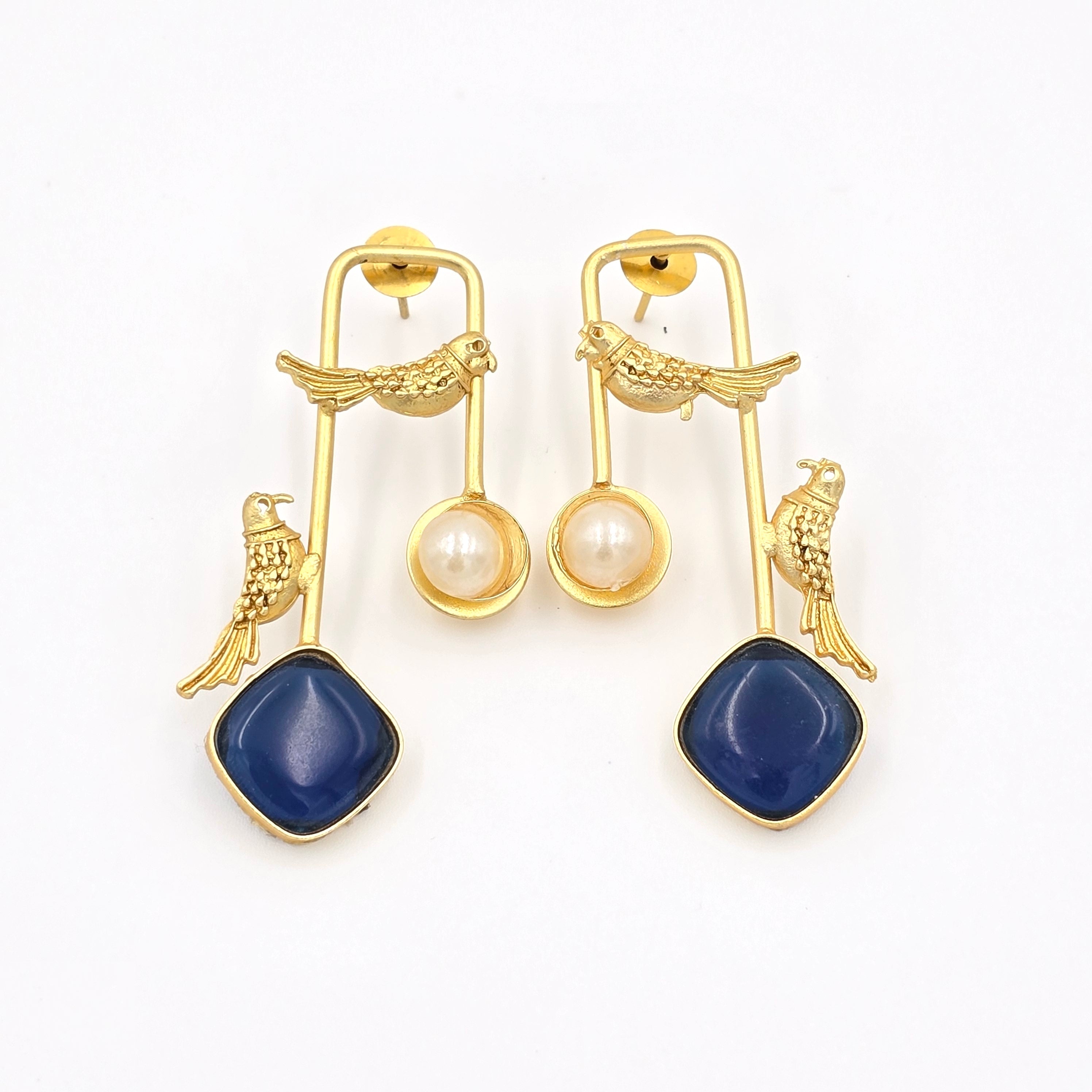 Statement Danglers with Bird