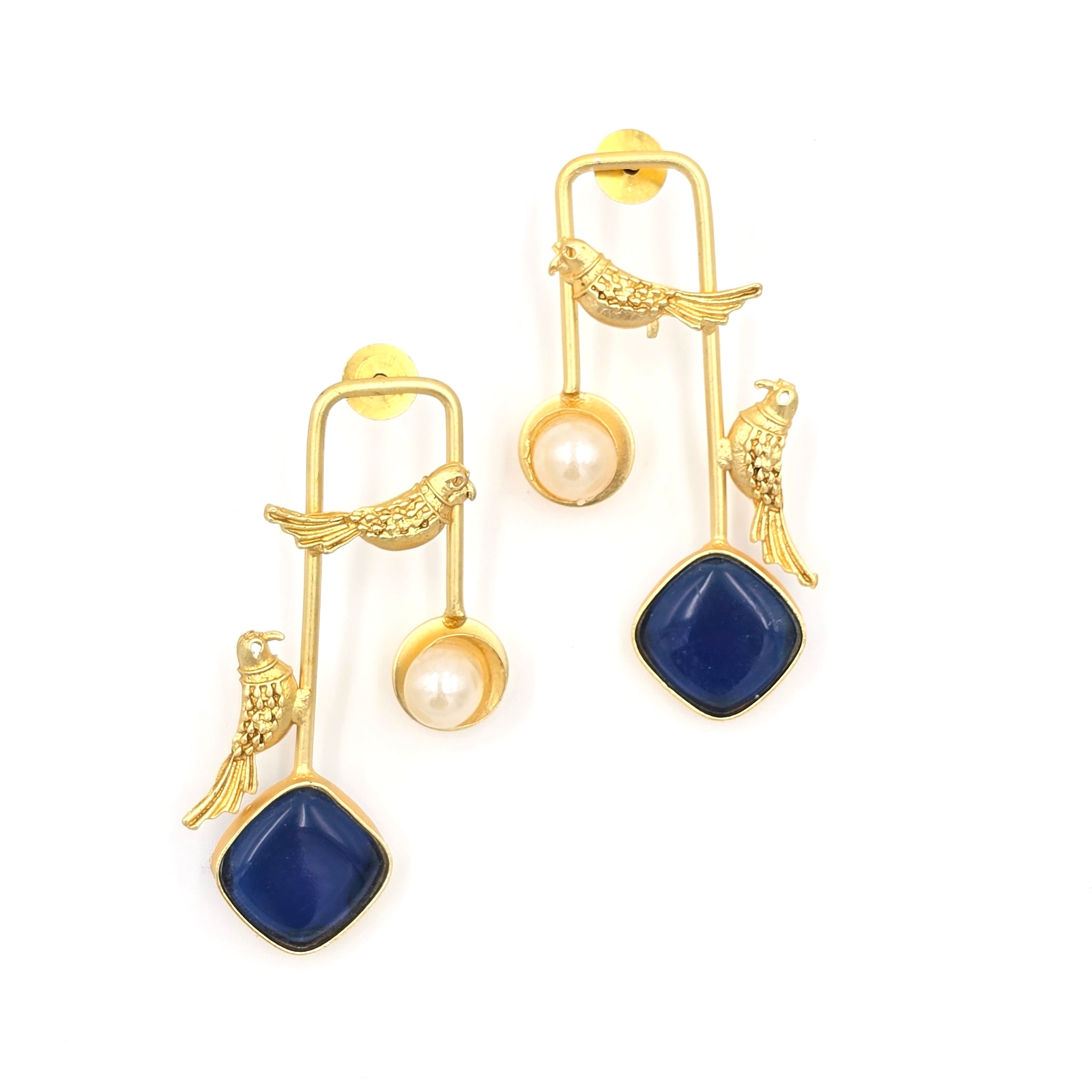 Statement Danglers with Bird