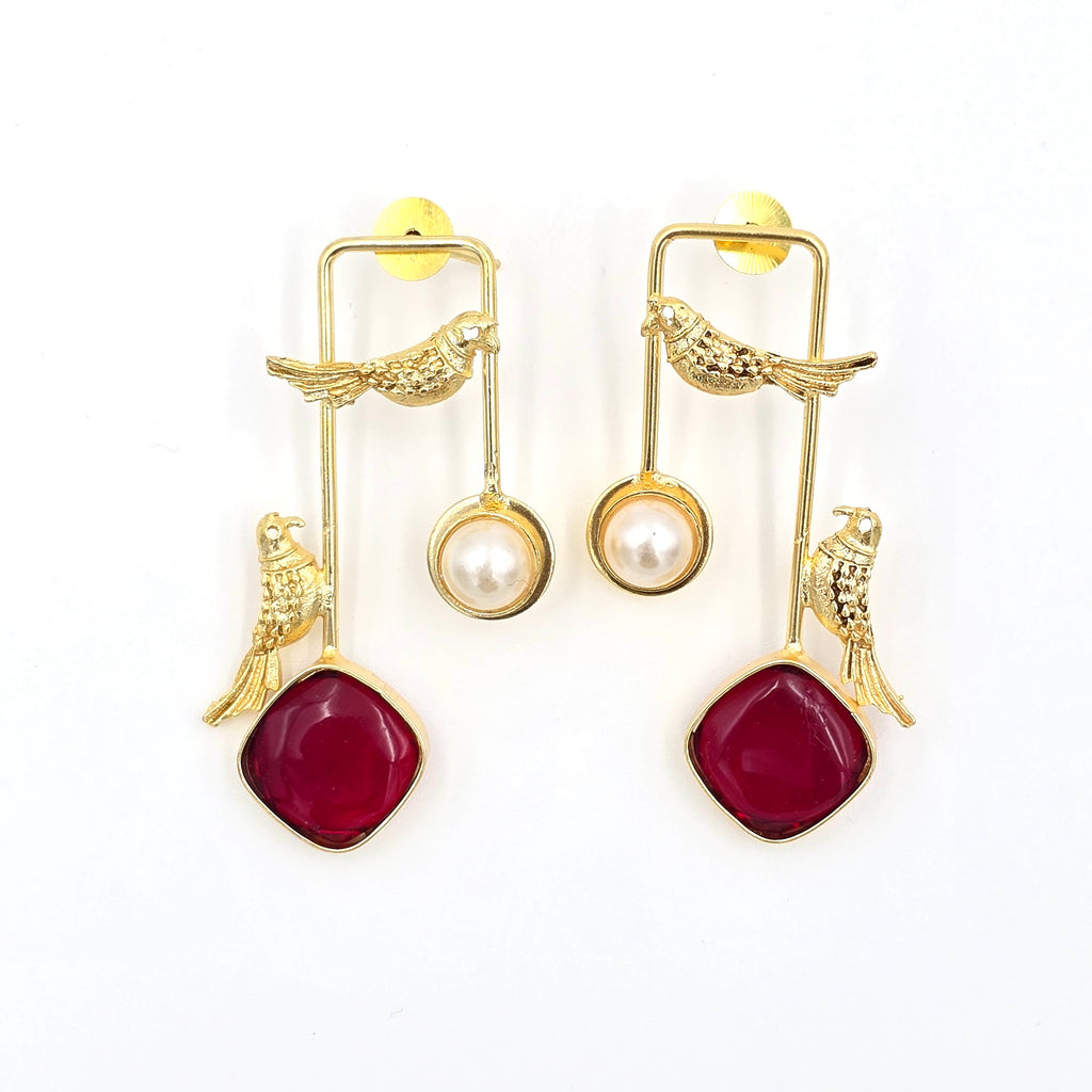 Statement Danglers with Bird