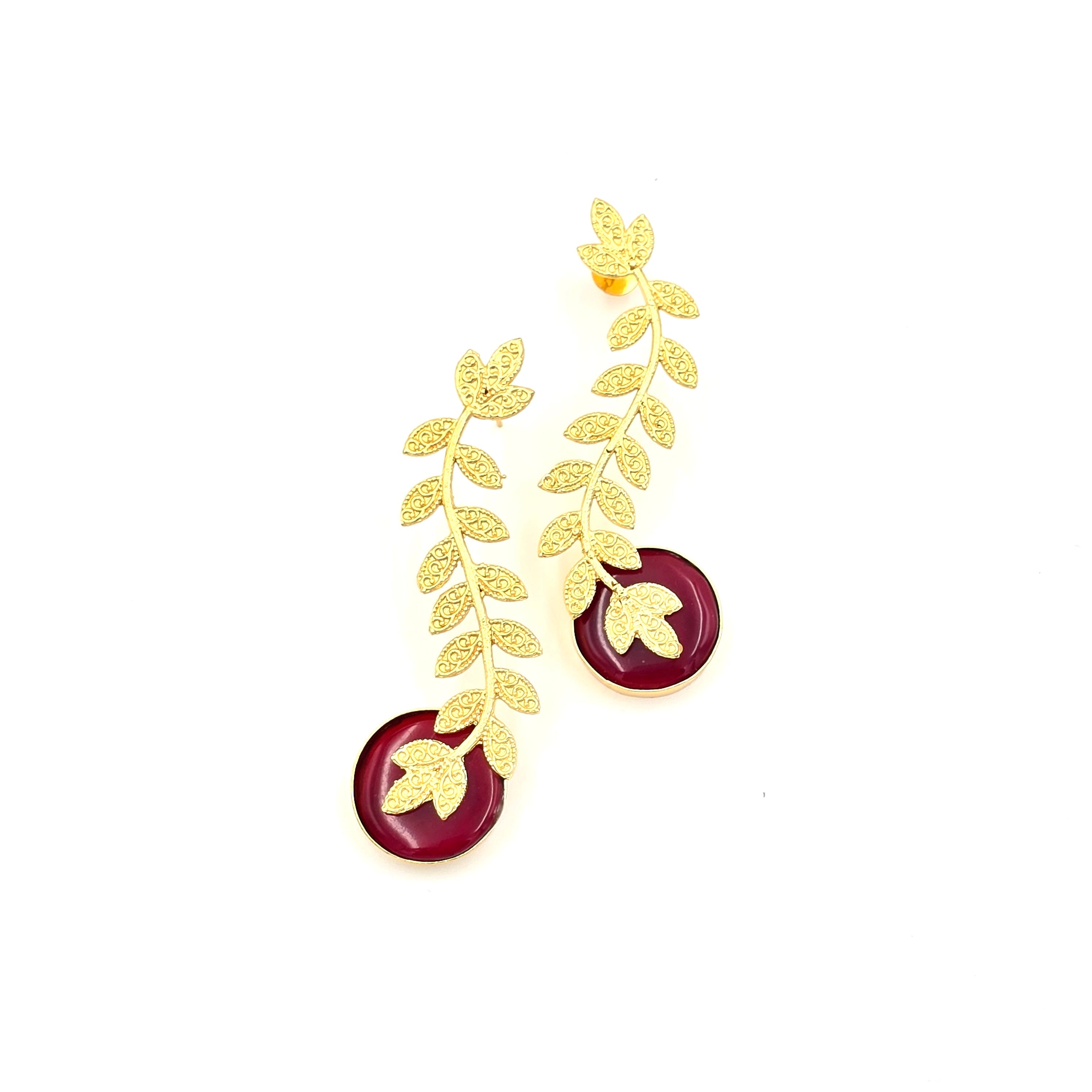 Twirl Leaves Danglers