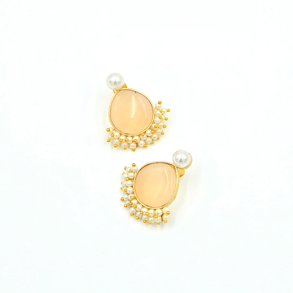 Drop Studs With Pearls