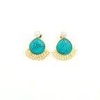 Drop Studs With Pearls