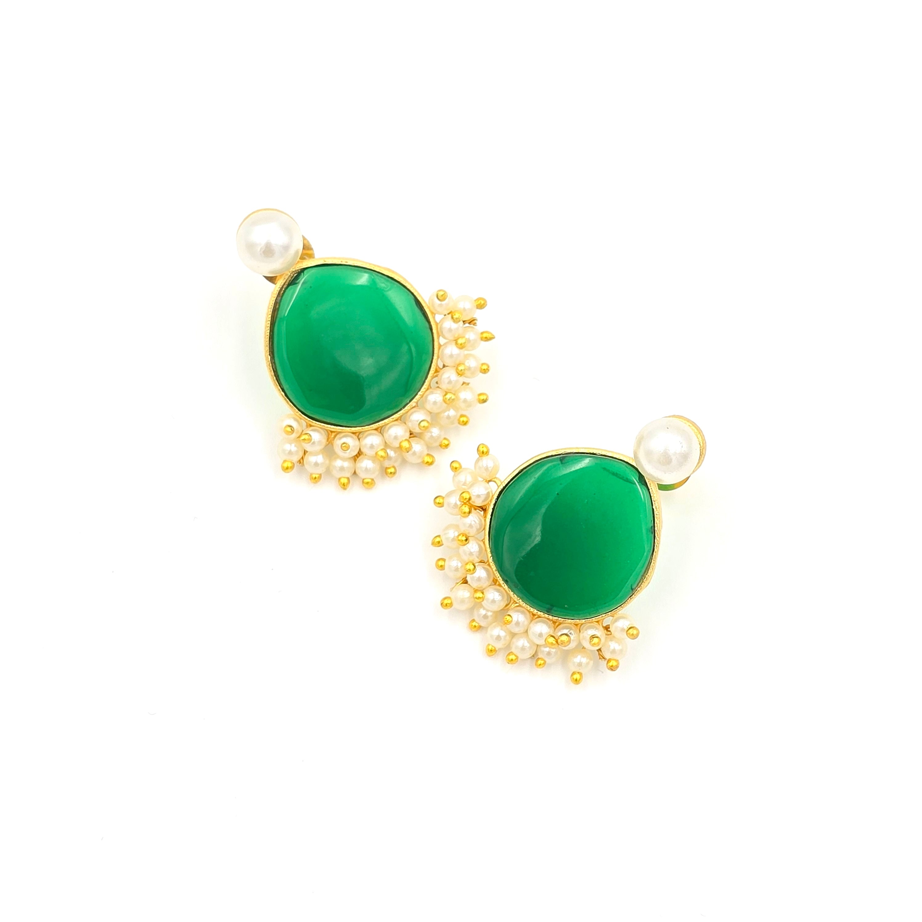 Drop Studs With Pearls