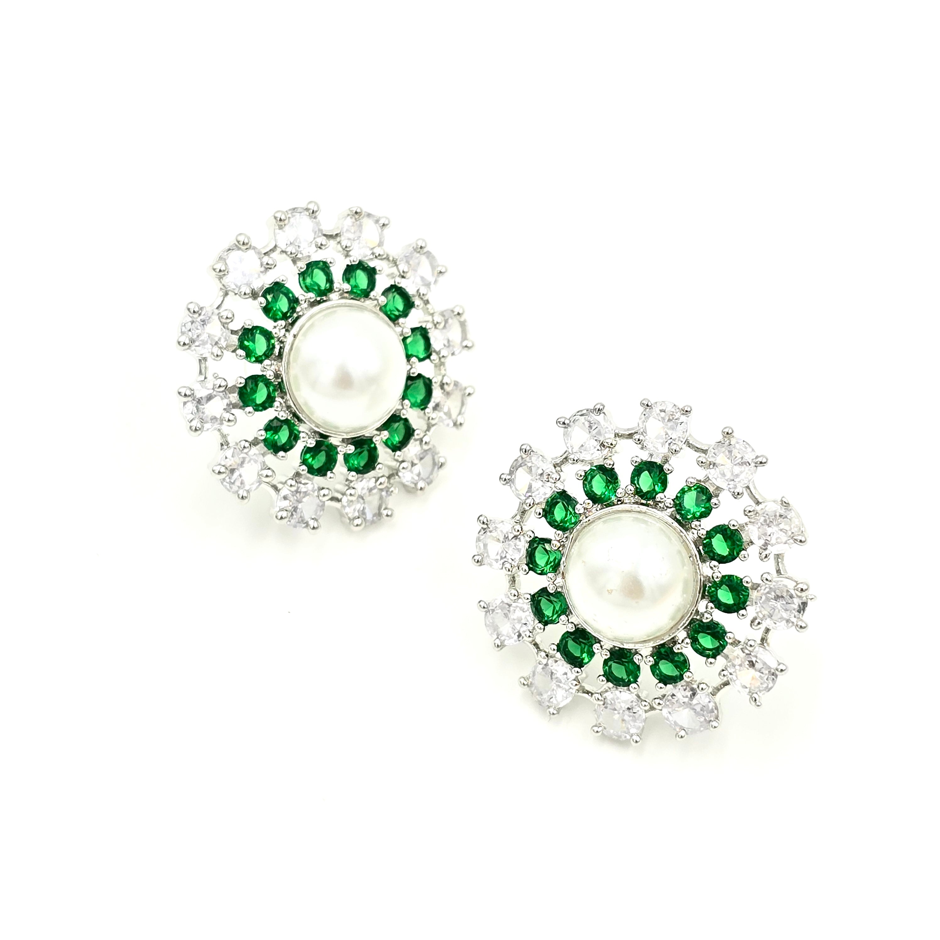 Emerald Éclat Studs