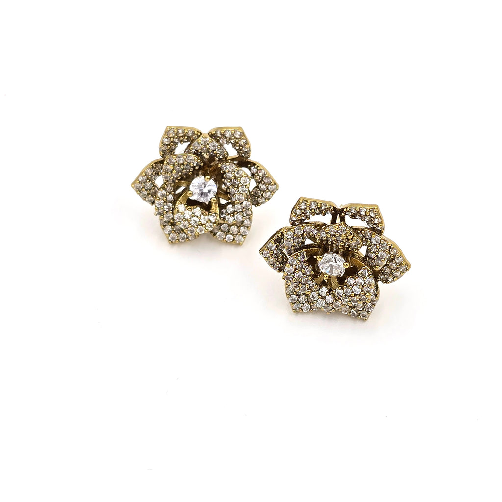 Floral Diamond Studs