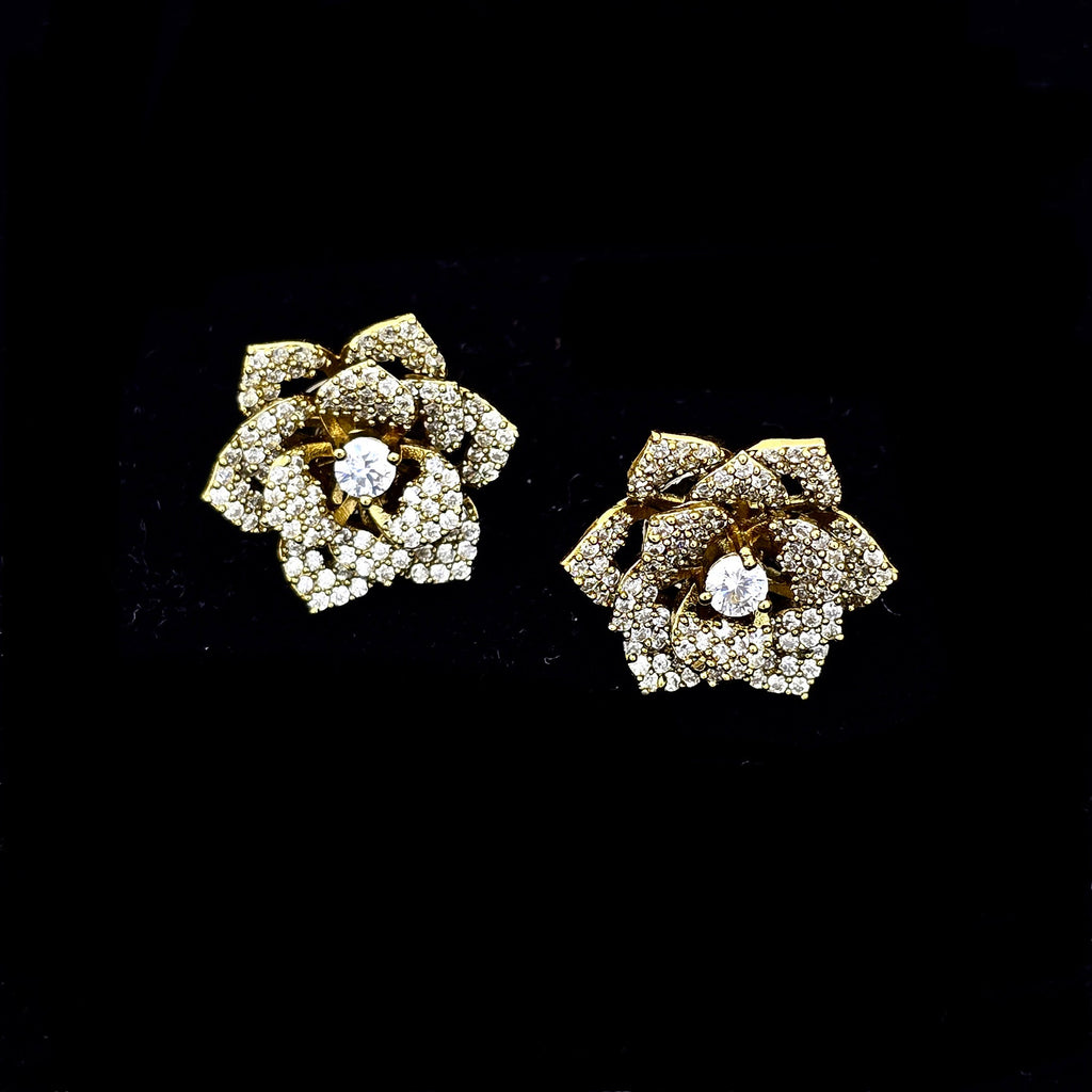 Floral Diamond Studs