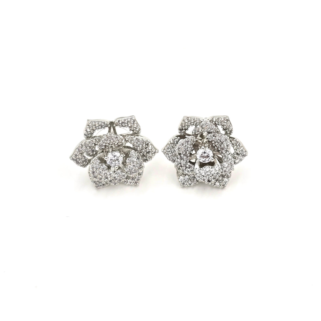 Floral Diamond Studs