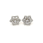Floral Diamond Studs