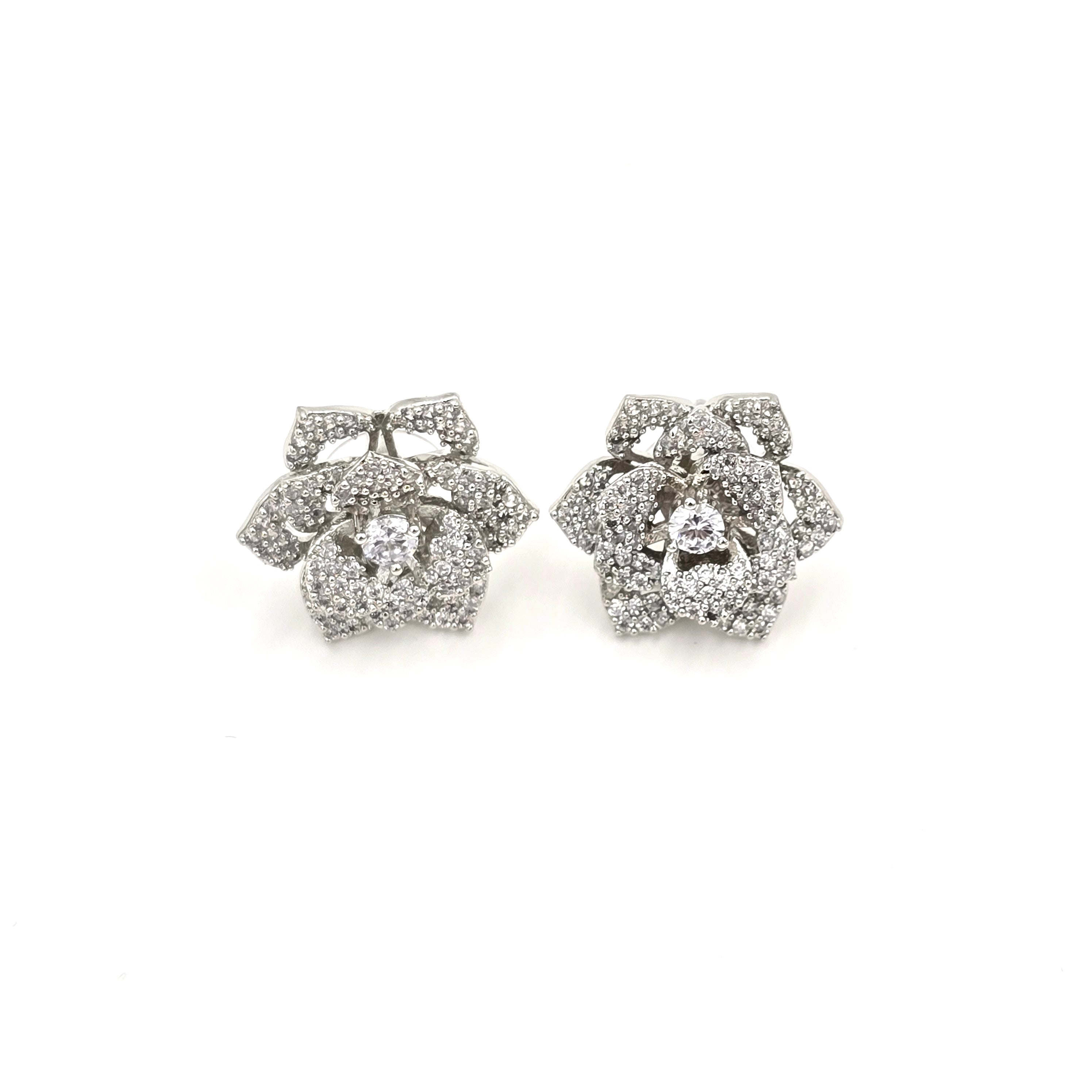 Floral Diamond Studs