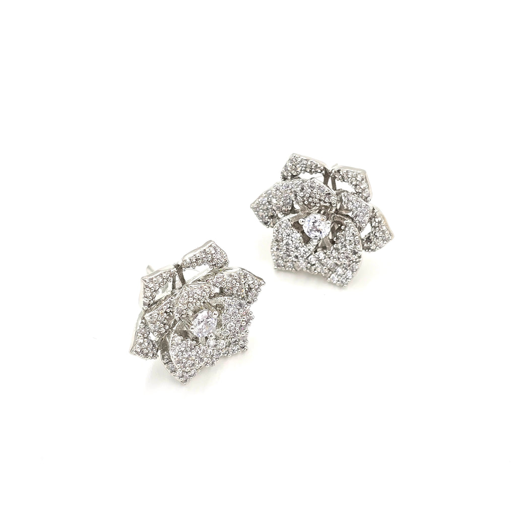 Floral Diamond Studs
