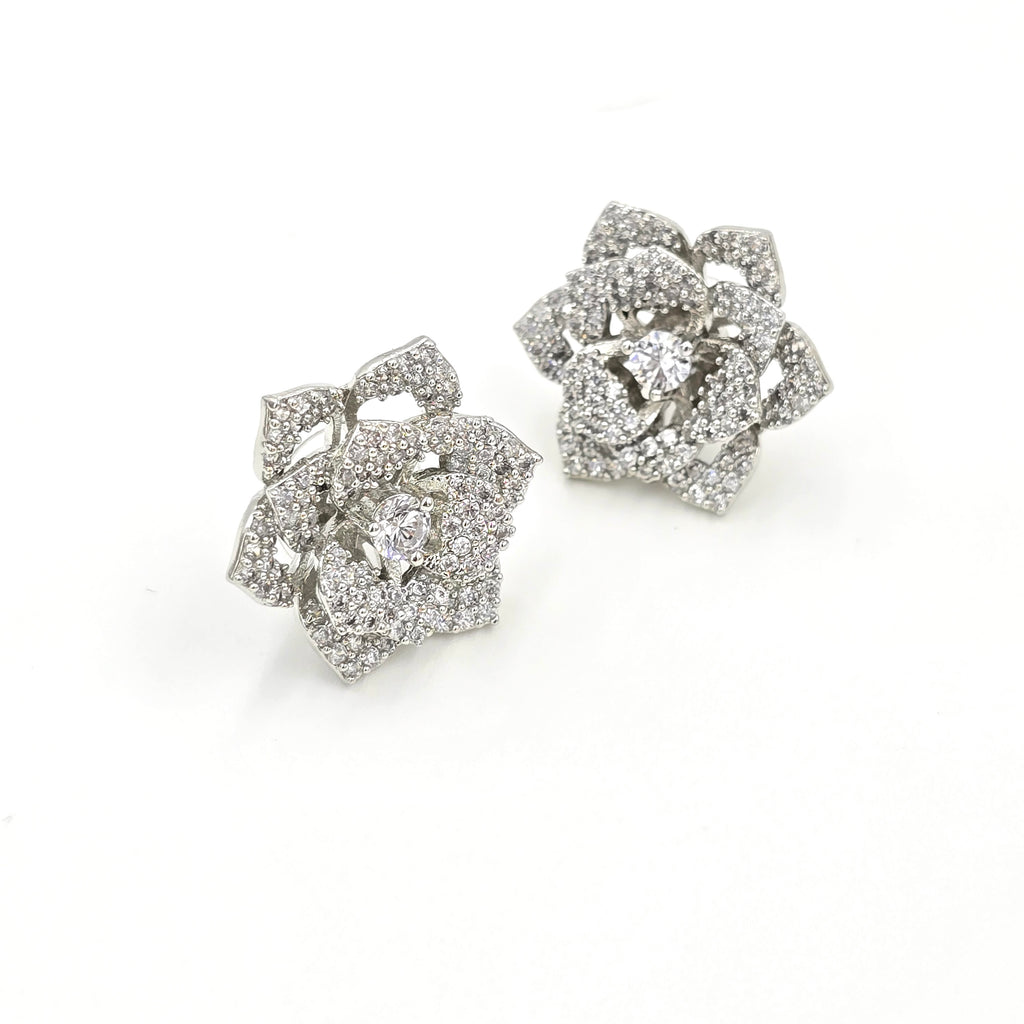Floral Diamond Studs