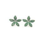 Emerald Bloom Studs