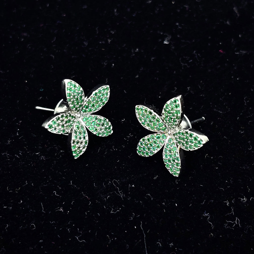 Emerald Bloom Studs