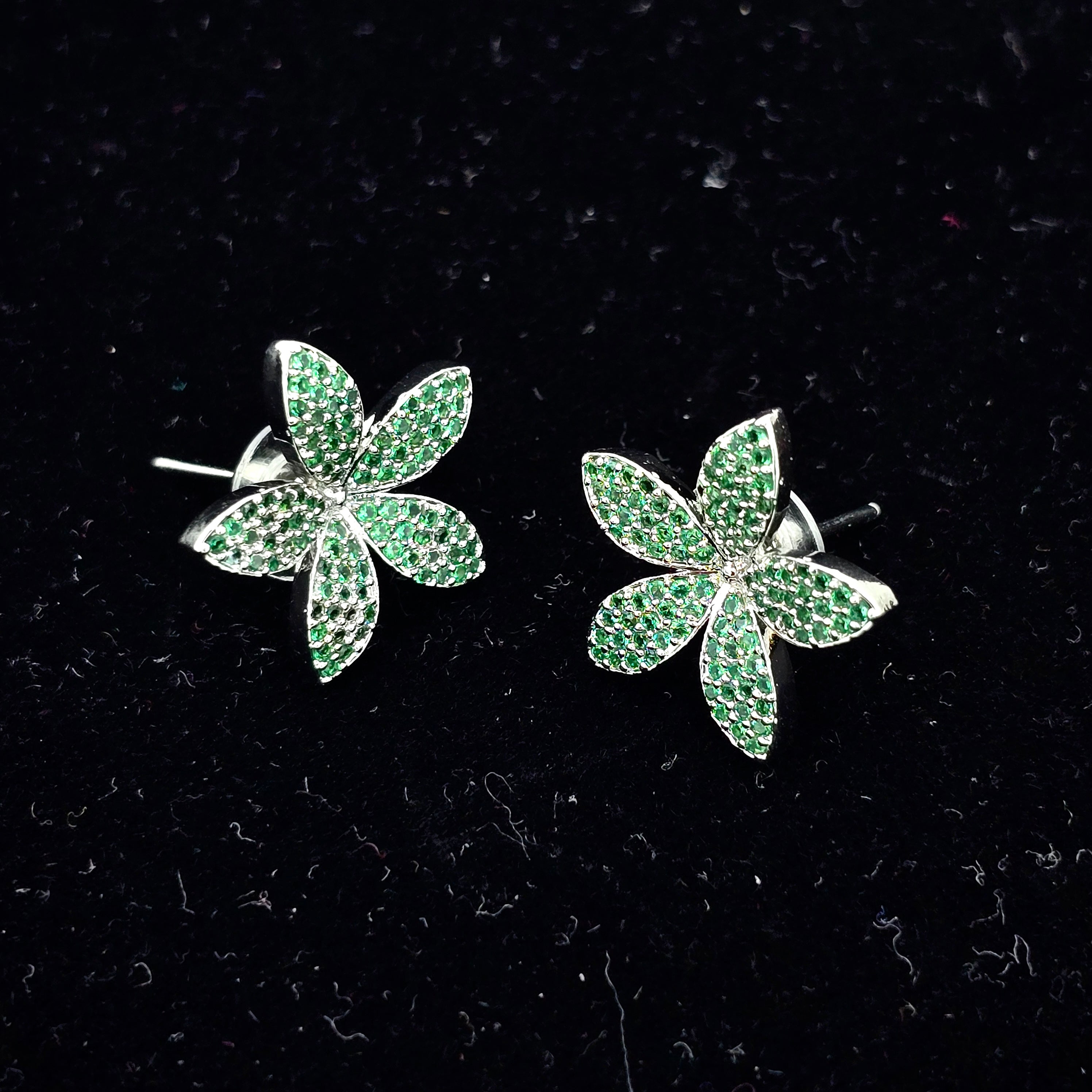 Emerald Bloom Studs