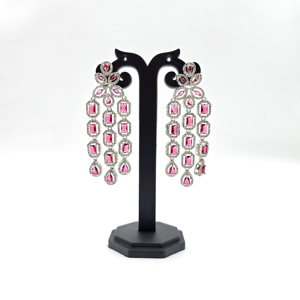 Ruby Cascade Danglers