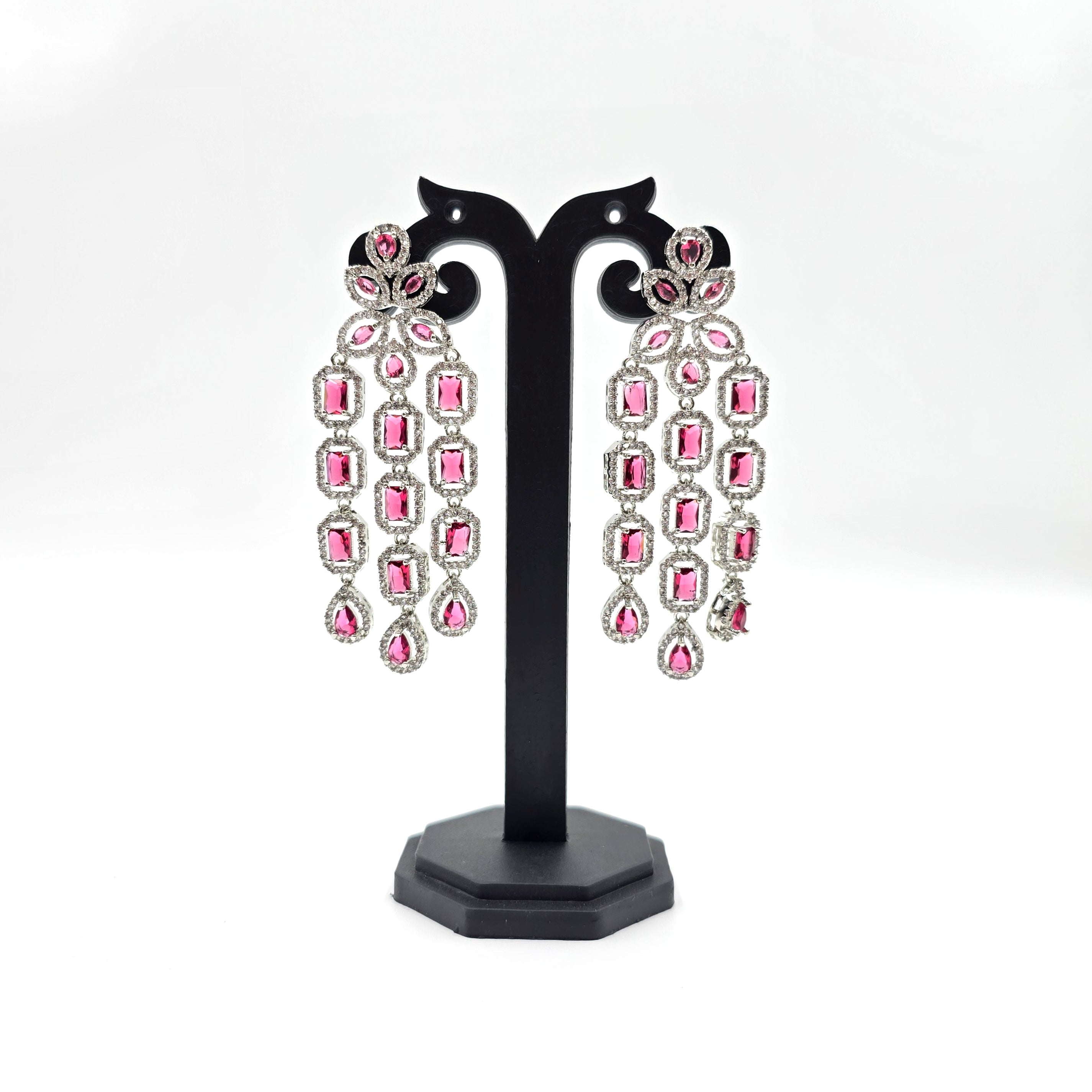 Ruby Cascade Danglers