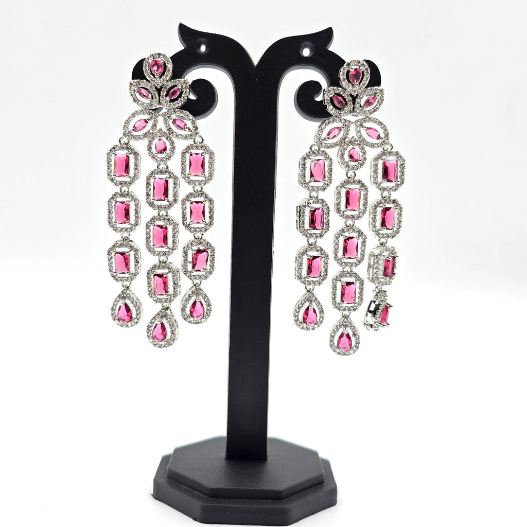 Ruby Cascade Danglers