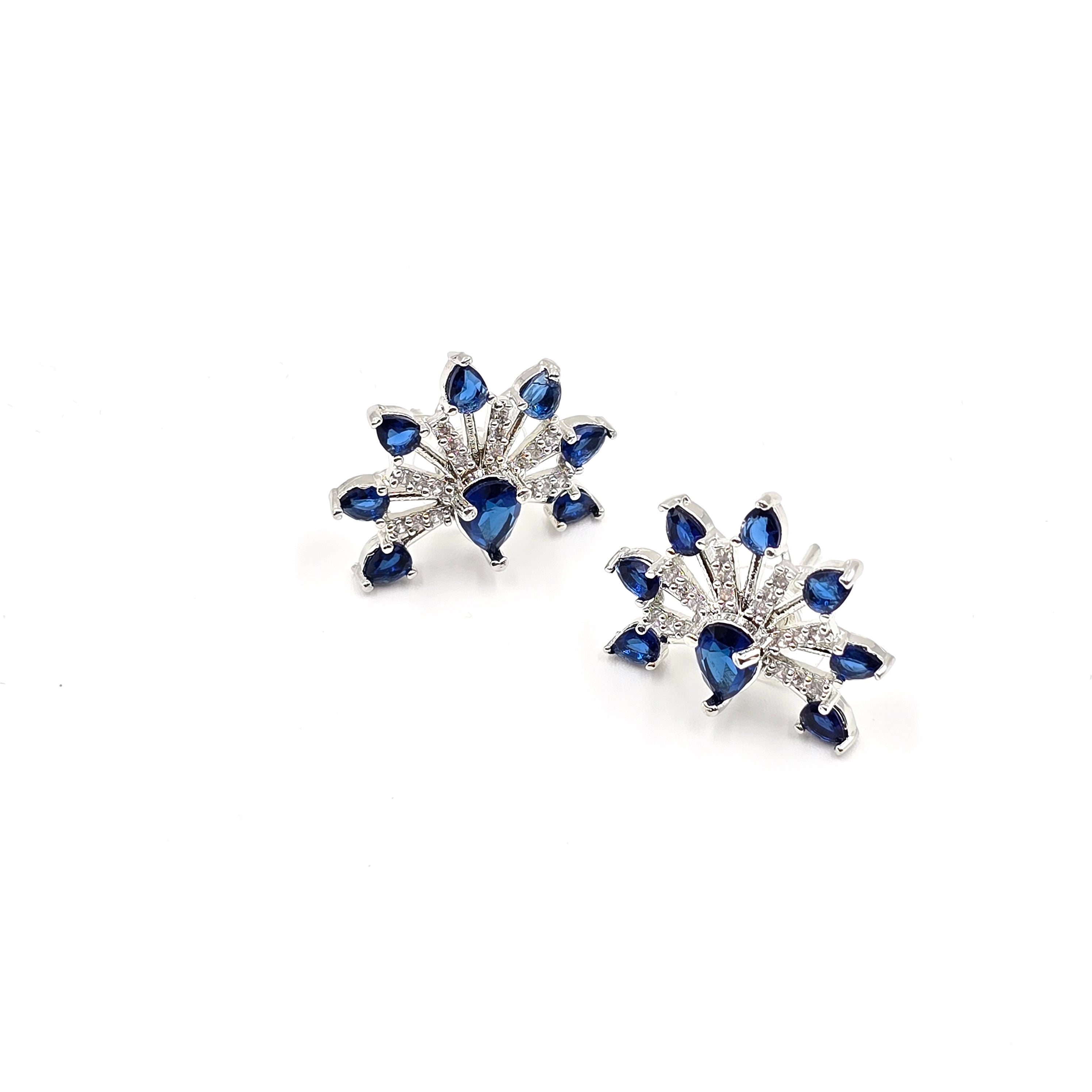 Blue Aura Studs