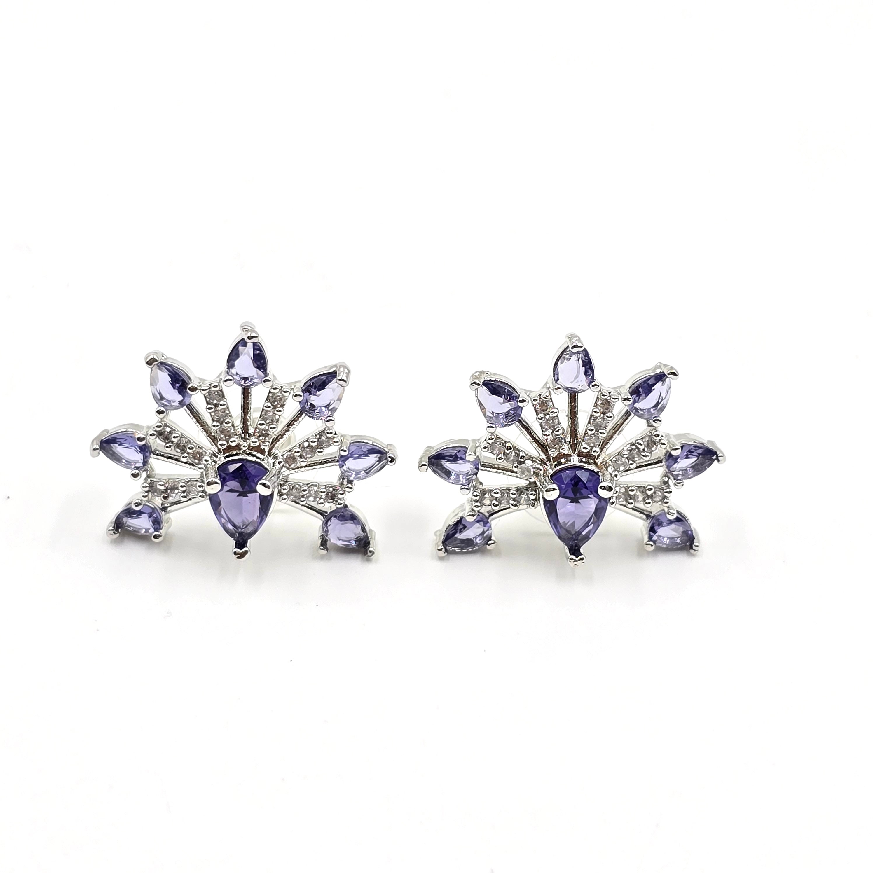 Lilac Aura Studs