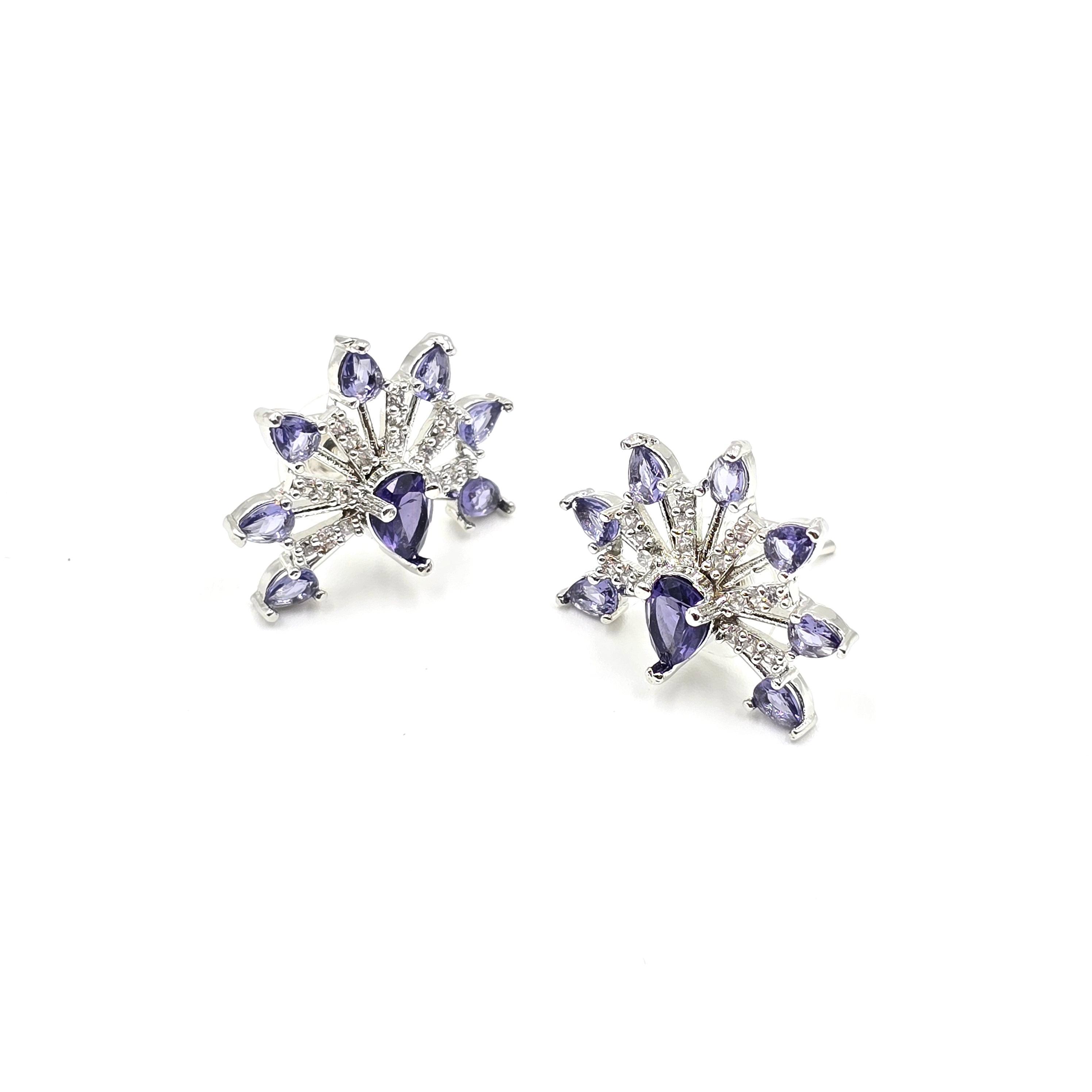 Lilac Aura Studs