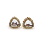 Triangular Moissanite Studs