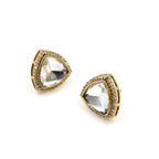 Triangular Moissanite Studs