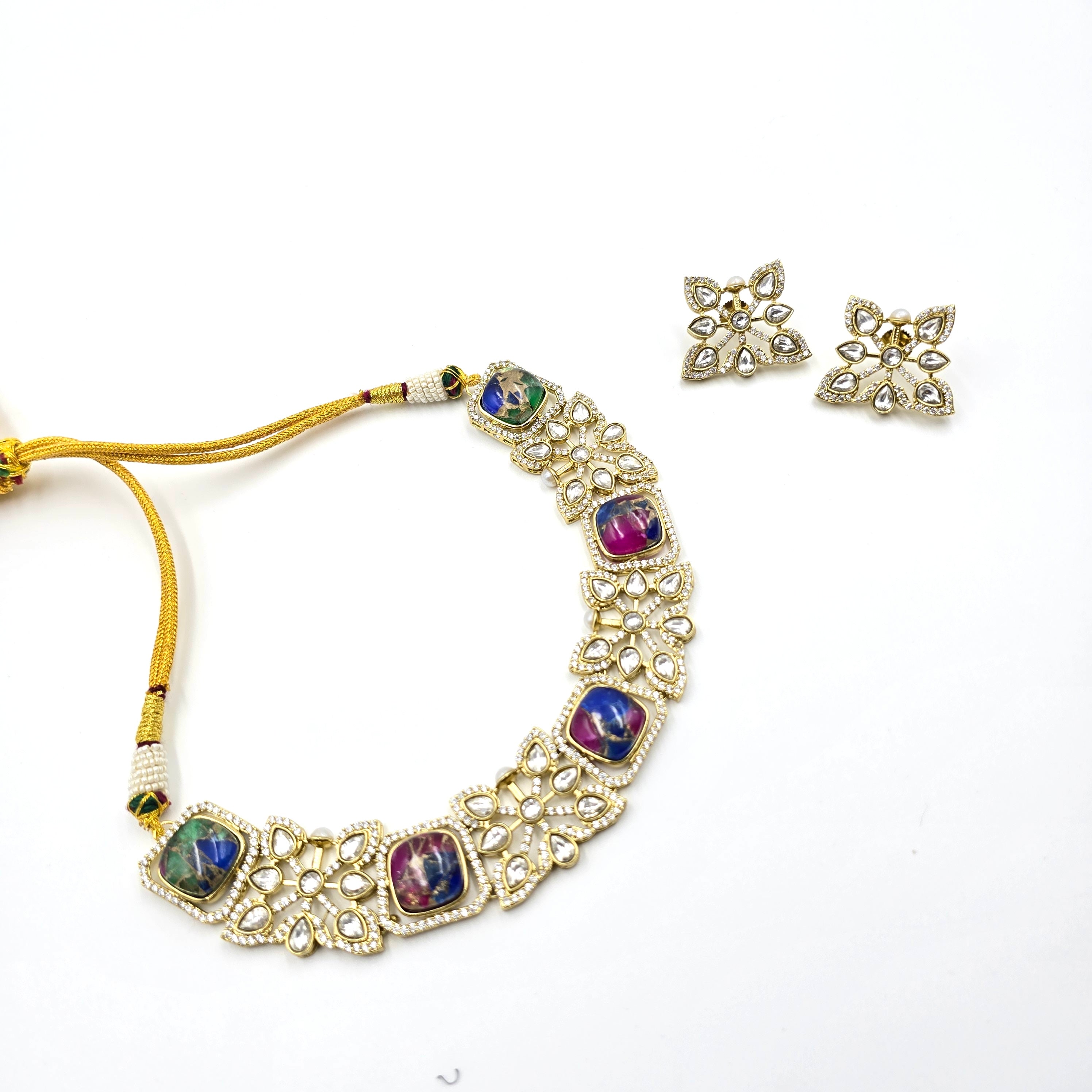 Regal Necklace Set - Multicolor