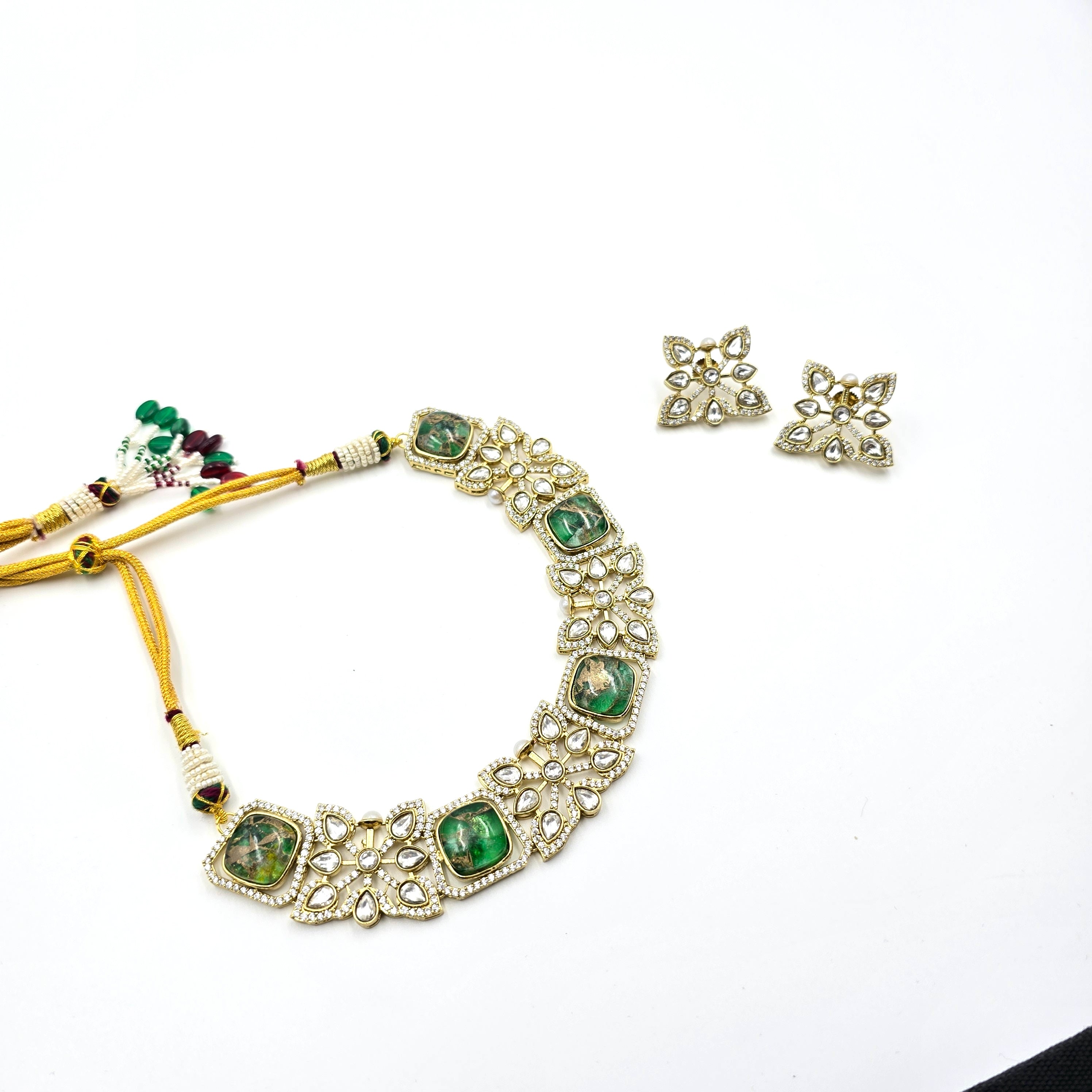 Regal Necklace Set - Green