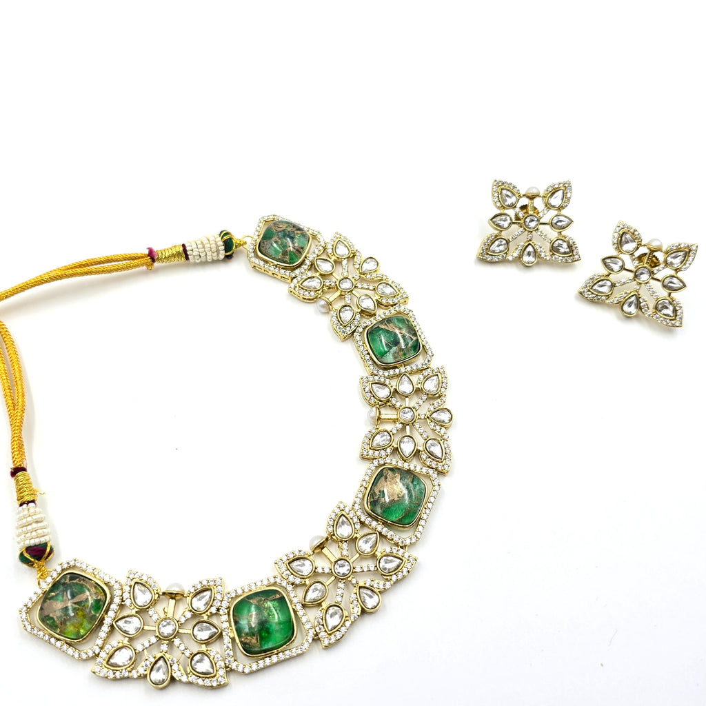 Regal Necklace Set - Green