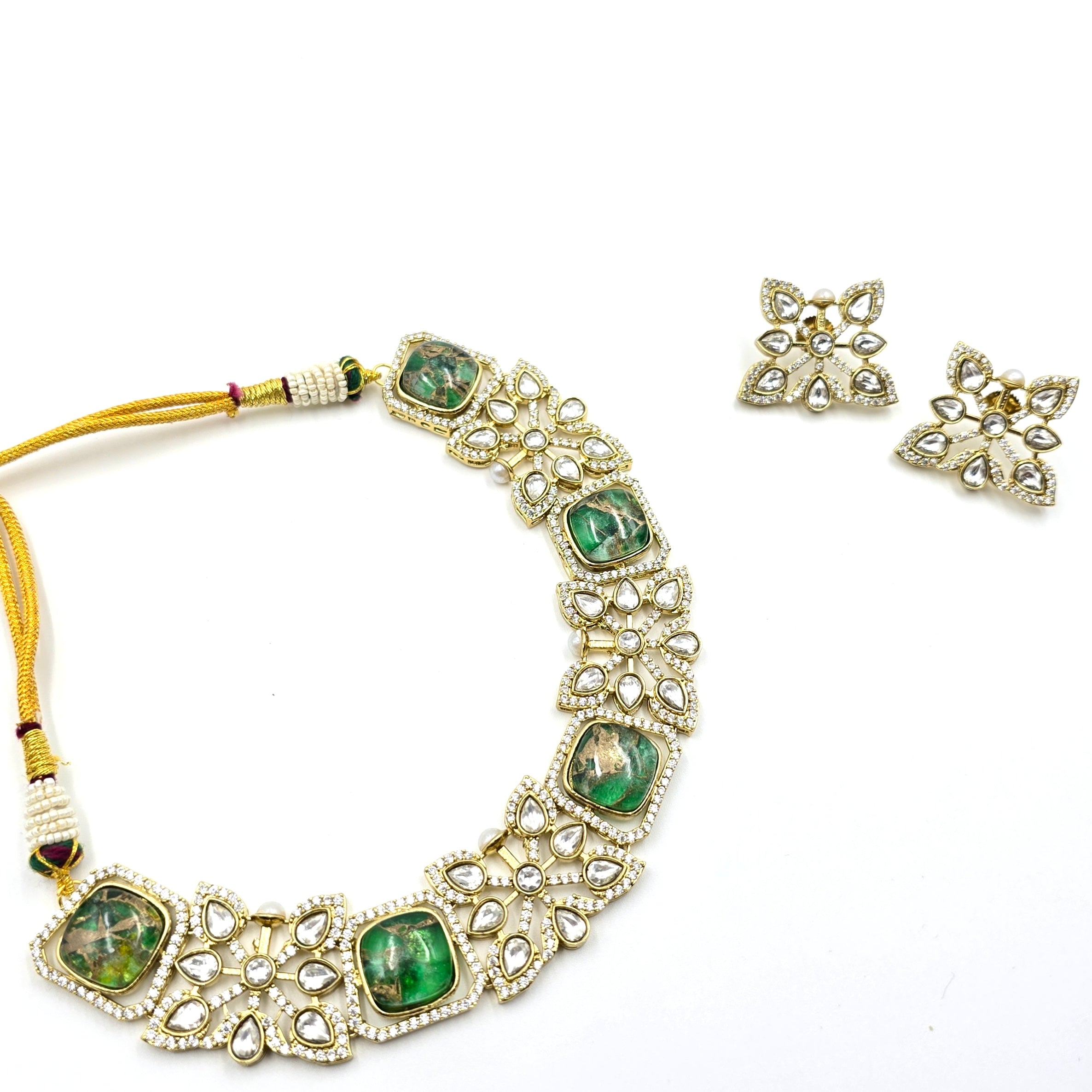 Regal Necklace Set - Green