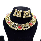 Regal Necklace Set - Red