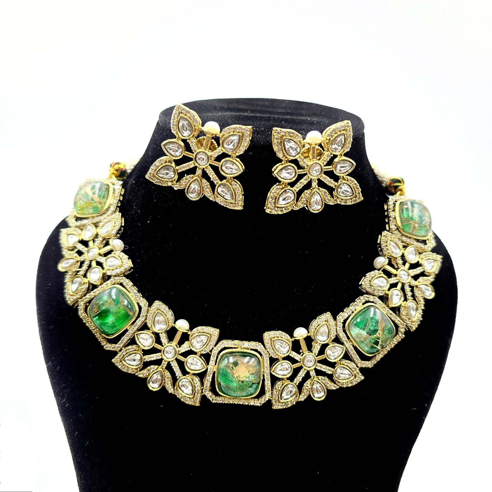 Regal Necklace Set - Green