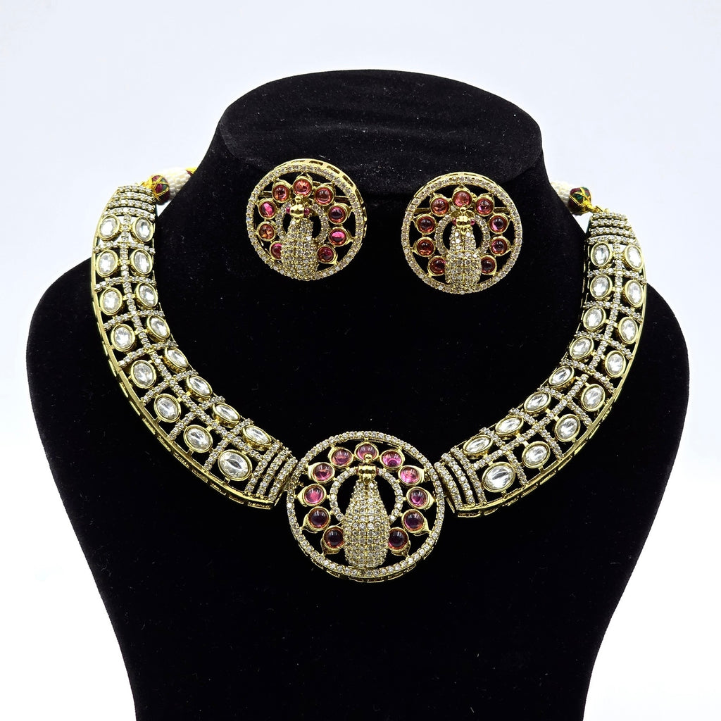 Mayura Hasli Set -Red