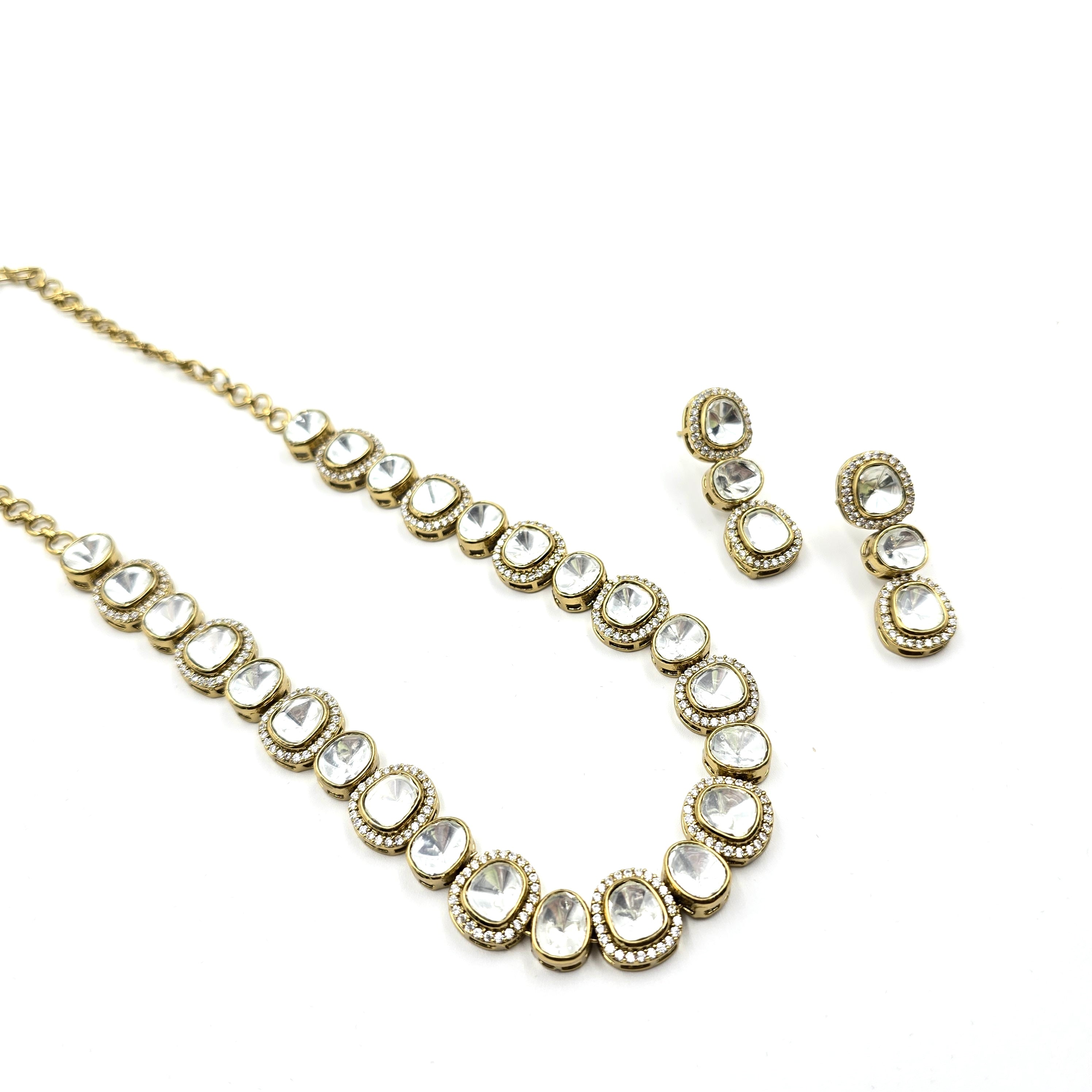 Kundan Studded Necklace Set